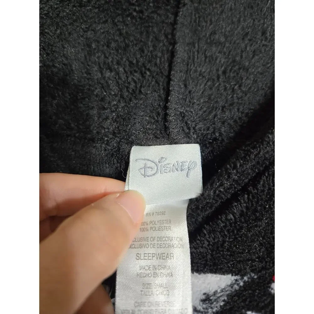 Disney small women's Minnie mouse one piece fleece pajamas - Picture 8 of 10